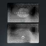 Obsidian Carbonite Playings Cards // HERRINGBONE (1 Deck + Single Box)