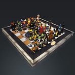Dc Elite Vintage Chess Set + 32 Eagle Moss Figures