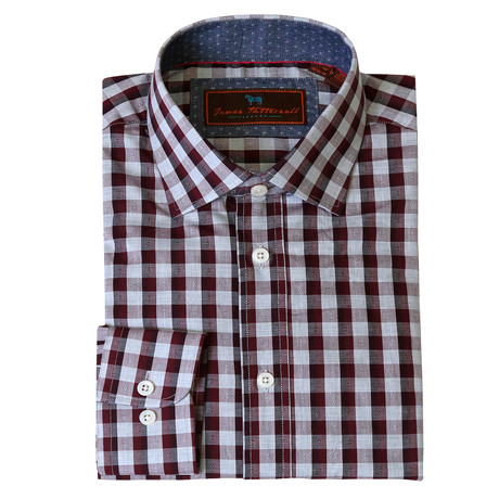 Woven Button Down Shirt //Wine (XS)