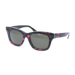 Unisex V670SC Sunglasses // Fluorescent Fuchsia + Army Green