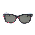 Unisex V670SC Sunglasses // Fluorescent Fuchsia + Army Green