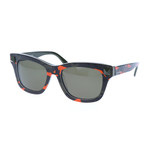 Unisex V670SC Sunglasses // Fluorescent Orange + Army Green
