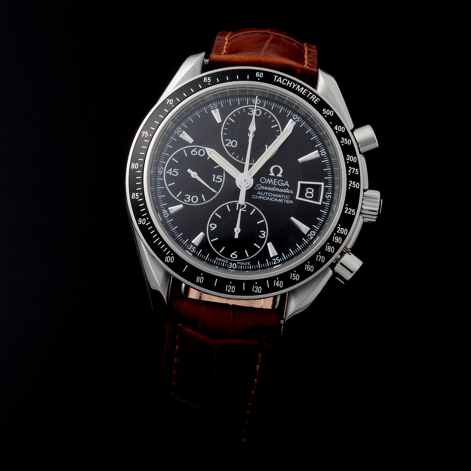 Omega Speedmaster Date Chronograph Automatic // 32510 // Pre-Owned ...