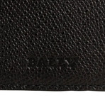 Bally // Bodolo Calf Leather Bi-fold Card Wallet // Black
