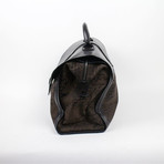Berluti // Leather + Canvas Large Briefcase Bag // Brown, Black