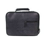 Berluti // Leather Medium Briefcase Travel Bag // Gray