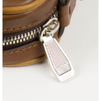 Brioni // Braided Leather Portfolio Attache Briefcase Bag // Brown
