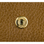 Cartier // Marcello Double Flap Wallet // Brown Tobacco