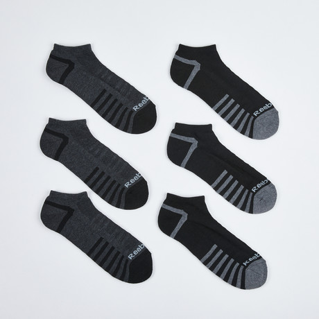 Morris Low Cut Socks // 6-Pack // Black + Gray