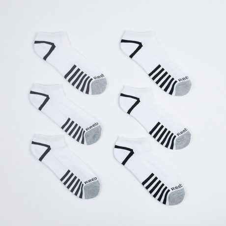 Santos Low Cut Socks // 6-Pack // White