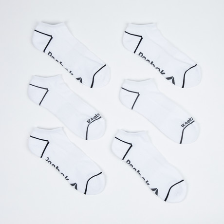 Paul Low Cut Socks // 6-Pack // White