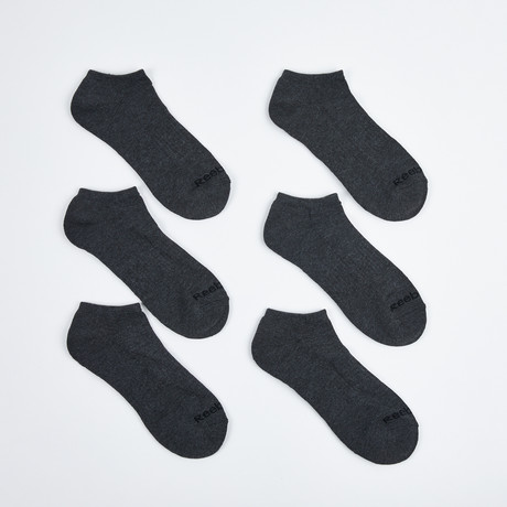 Heriberto Low Cut Socks // 6-Pack // Gray