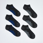 Kraig Low Cut Socks // 6-Pack // Black