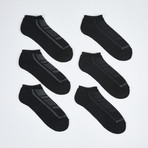 Thurman Low Cut Socks // 6-Pack // Black