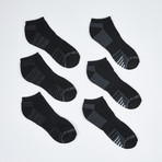 Donald Low Cut Socks // 6-Pack // Black