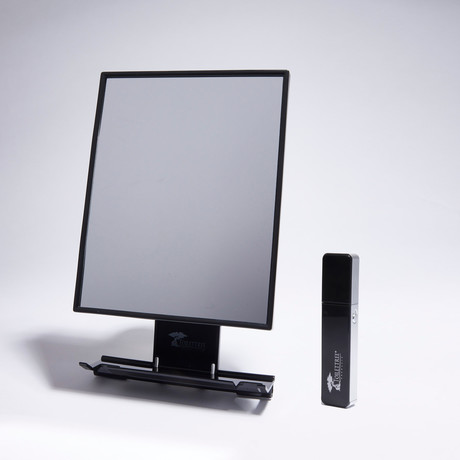 LED Nose Hair Trimmer + Ultimate Fogless Shower Shaving Mirror