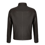 Leather Jacket // Dark Brown (2XL)