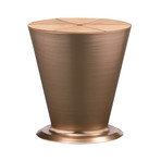 Highrise // End Table + Hidden Ice Bucket (Bronze)