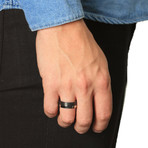 Titanium and Carbon Band Ring (9)