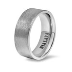 Brushed Silver Ring (10)
