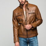 Cicero Leather Jacket // Antique Brown (S)