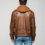 Albina Leather Jacket // Antique Brown (S)