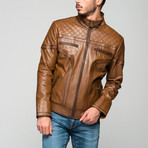 Cicero Leather Jacket // Antique Brown (S)