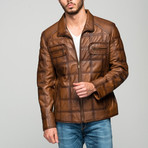 Augustus Leather Jacket // Antique Brown (XS)