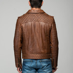 Barbro Leather Jacket // Antique Brown (XS)
