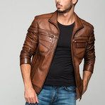 Cornelius Leather Jacket // Antique Brown (L)