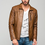 Dennis Leather Jacket // Antique Brown (L)