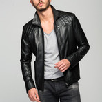 Domanik Leather Jacket // Black (2XL)