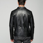 Domanik Leather Jacket // Black (L)