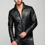 Domanik Leather Jacket // Black (L)