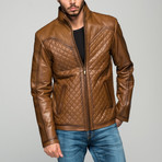 Febian Leather Jacket // Antique Brown (S)