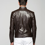 Halius Leather Jacket // Hazlenut Brown (L)