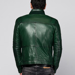 Marc Leather Jacket // Green (S)