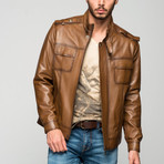 Kosta Leather Jacket // Antique Brown (S)