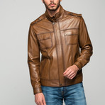 Kosta Leather Jacket // Antique Brown (S)