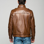 Ovid Leather Jacket // Antique Brown (S)