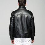 Pavle Leather Jacket // Black (M)