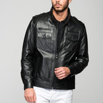 Pavle Leather Jacket // Black (XL)