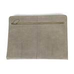 Sottobraccio Lizard Leather Business Portfolio Bag // Gray