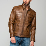 Leos Leather Jacket // Antique Brown (S)