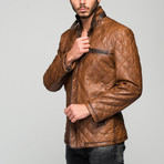 Petro Leather Jacket // Antique Brown (XS)
