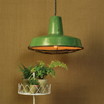 Cook Iron Pendant Lamp // Green