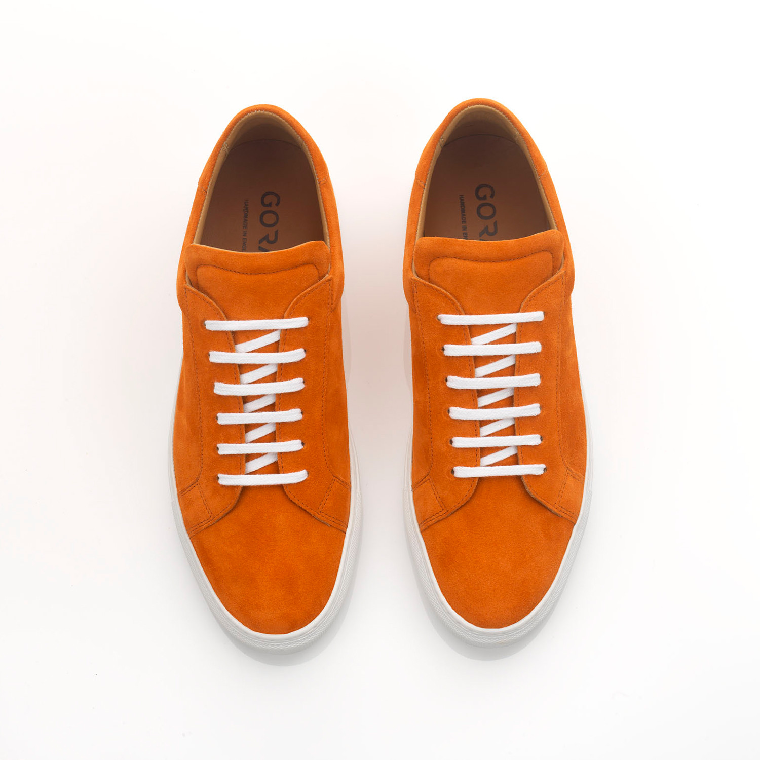 Suede Sneaker // Orange (UK: 7) - Goral Footwear - Touch of Modern