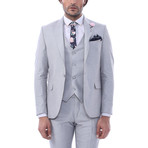 Andy 3-Piece Slim-Fit Suit // Gray (Euro: 56)