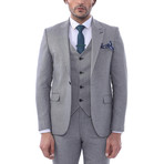 Michael 3 Piece Slim Fit Suit // Gray (Euro: 54)
