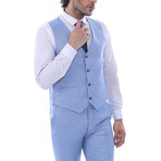 Mateo 3-Piece Slim Fit Suit // Light Blue (Euro: 56)